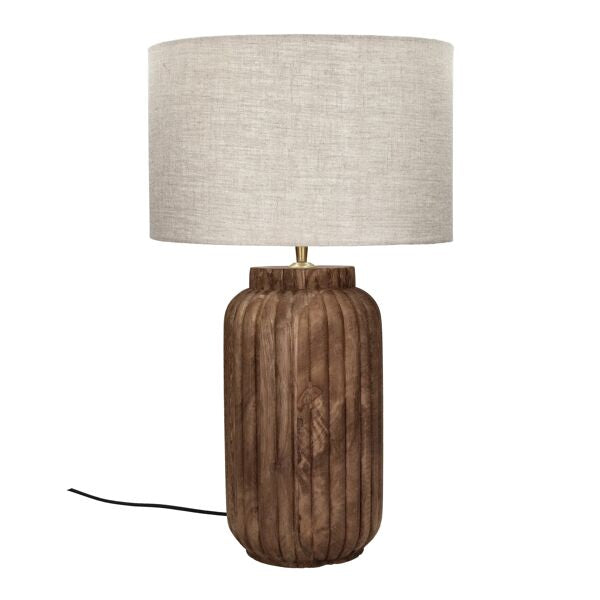 [02240162-BRO-10] Lampedusa borðlampi 60cm brown