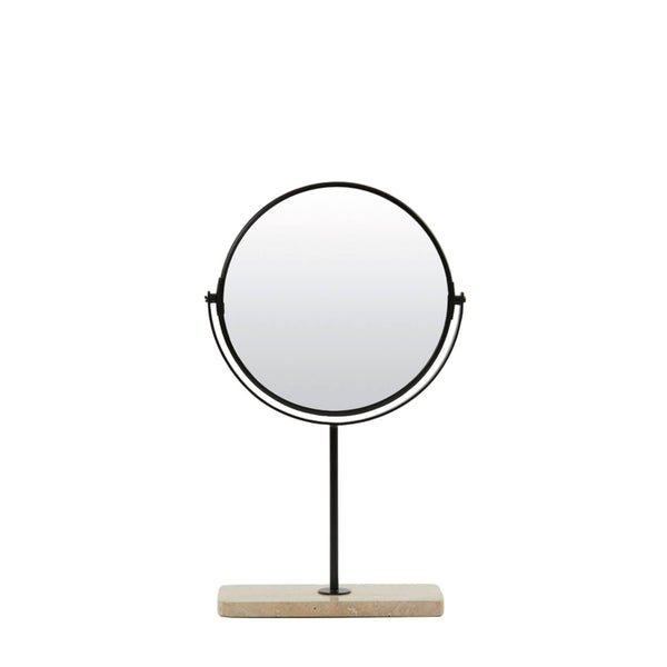 [0127309343] Riesco spegill minni travertine / black