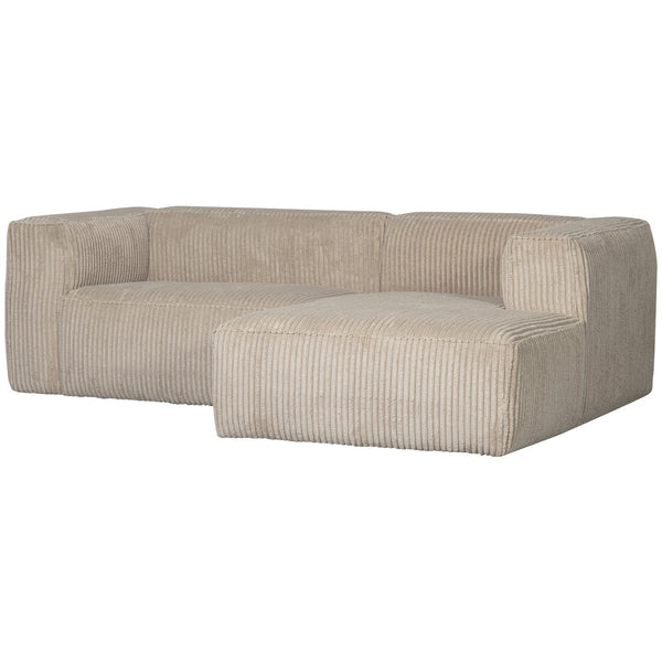 [011377433-RR] Bean tungusófi hægri ribcord travertine