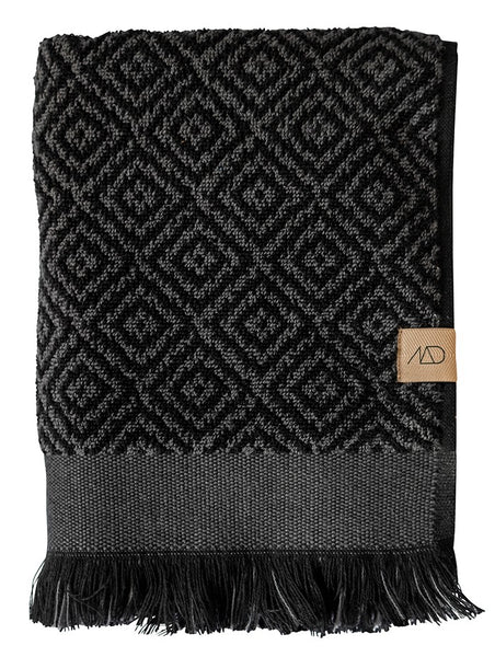 [0190014] MOROCCO Bath towel 70 x 135 cm, black/grey