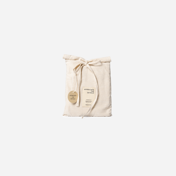 [03214KHAKI33] Koddaver bómull Smokey Latte 50x90cm 2stk
