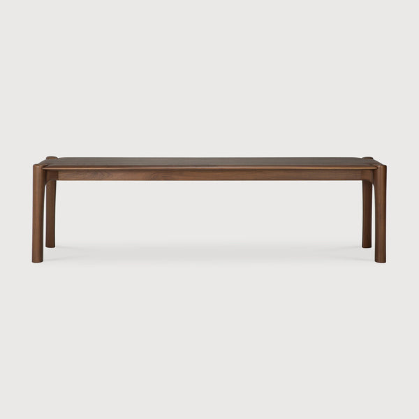 [3511553] Pi bekkur teak brown 166cm