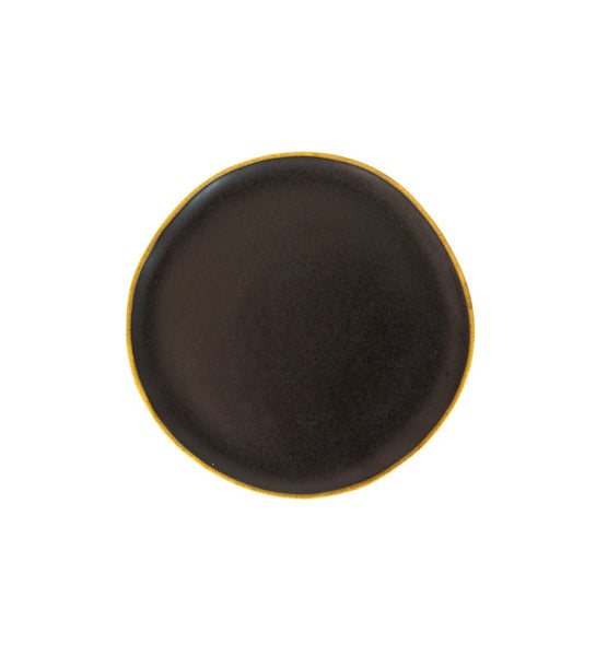 [04713510136] Alcoa Salad Plate black