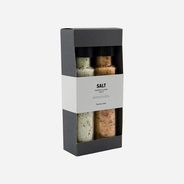 [28104980718] Gjafasett parmesan&basil og Chilli salt