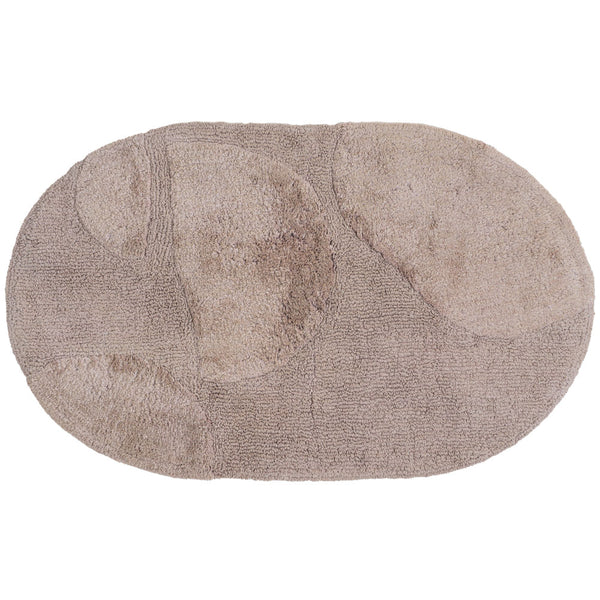 Boaz baðmotta taupe oval 50x80 cm