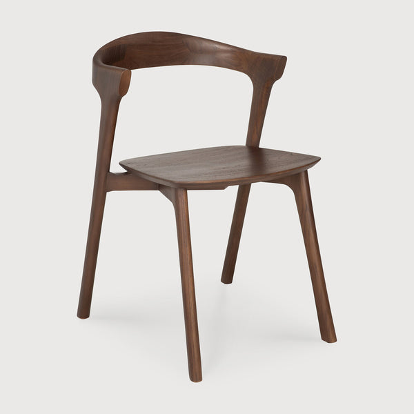 [3510686] Teak Bok Brown borðstofustóll