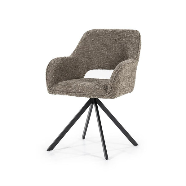 [01595835] Fabio borðstofustóll brown spark
