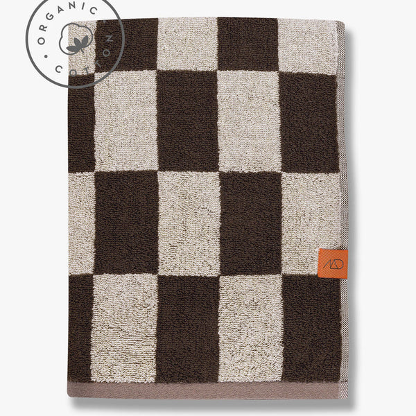 [010RETTWL01] Retro handklæði 70 x 133cm chocolate
