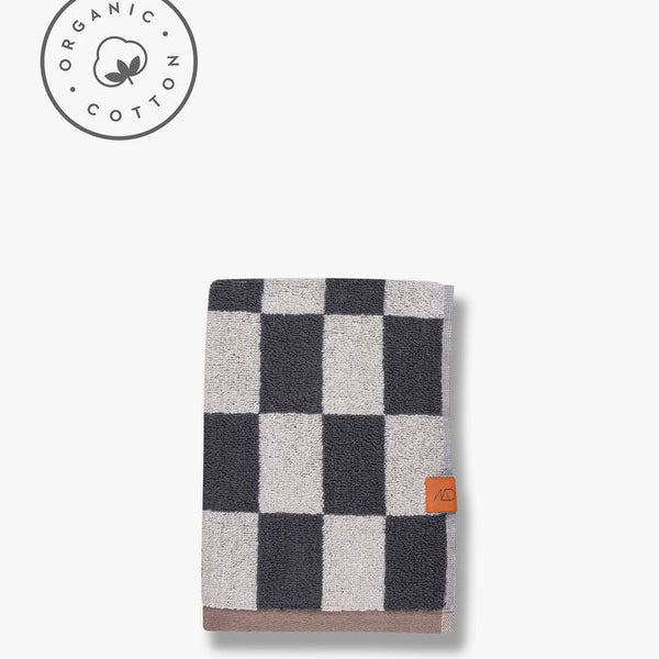 [010RETTWG98] Retro gestahandklæði dark grey