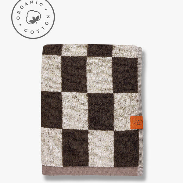 [010RETTWS01] Retro handklæði 50 x 90cm chocolate
