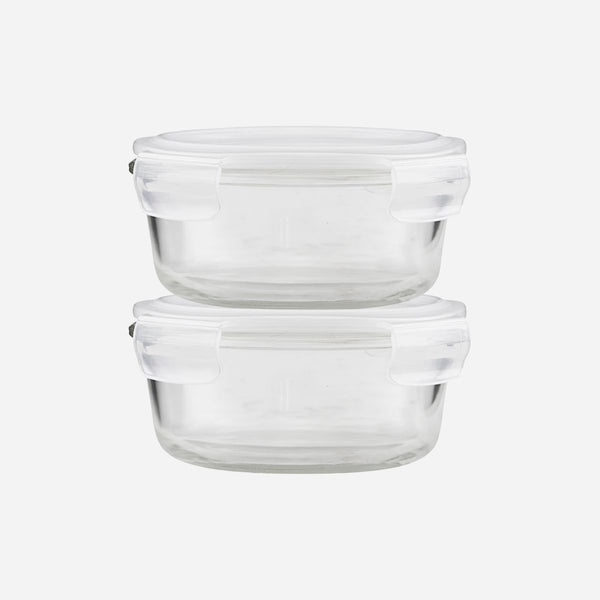 [28258630102] Matarbox með hvítu loki 2 í setti 620ml