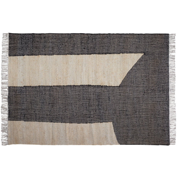 Lias motta jute natural / black 200x300 cm