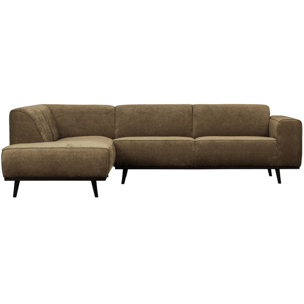 [011378652-R] Statement hornsófi vinstri flat rib rock