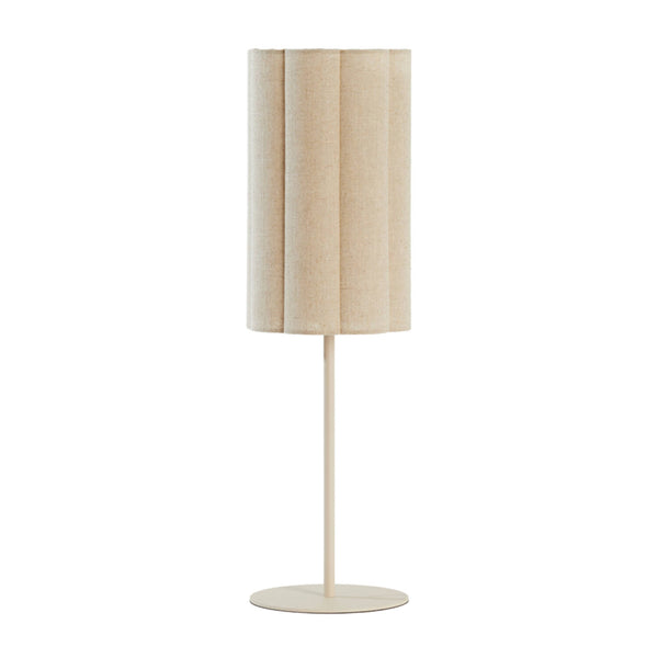 [0121884824] Borðlampi Fringe natural cream