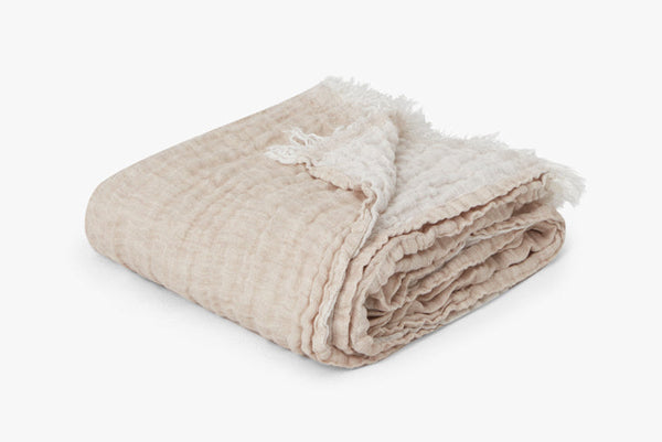 [042800050] Nomad teppi fringe desert beige 130x200