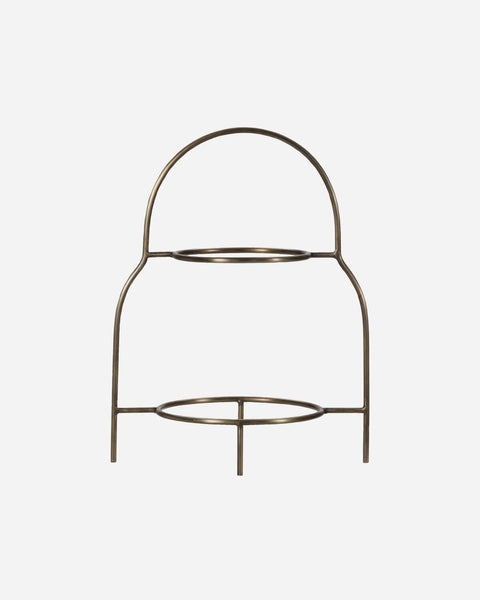 [28203662001] Sana 2 hæða standur, brass