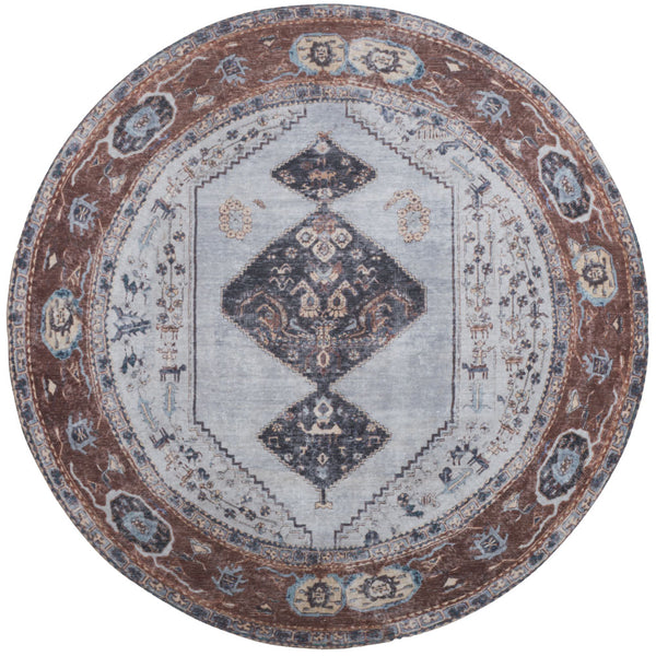 Karaca Antraciet/Brown Rond