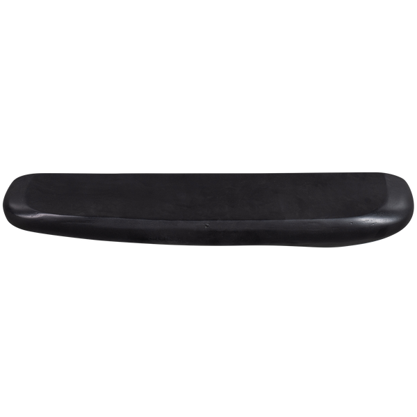 [011801392-Z] ROCK WALL SHELF METAL BLACK 7x60x13CM