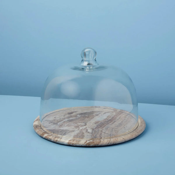 [00558377] Waterfall Marble Glass Cloche