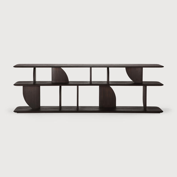 [3510507] Geometric Hliðarborð út tekki