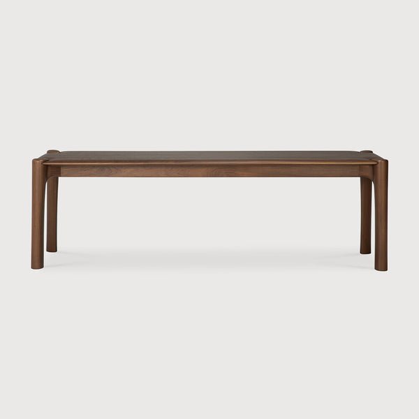 [3511552] Pi bekkur teak brown 146cm