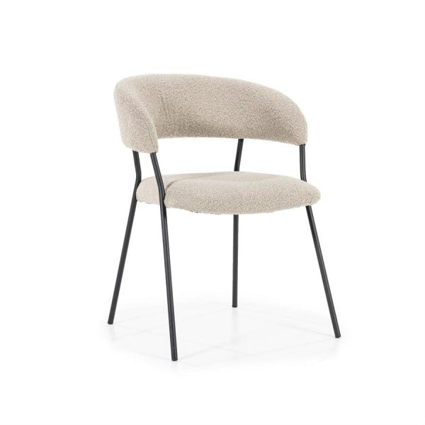 [01595790] Luka - Borðstofustóll taupe Copenhagen