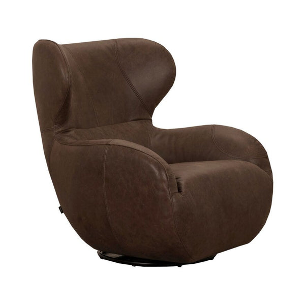 [0020194] Shell leðurstóll vintage brown