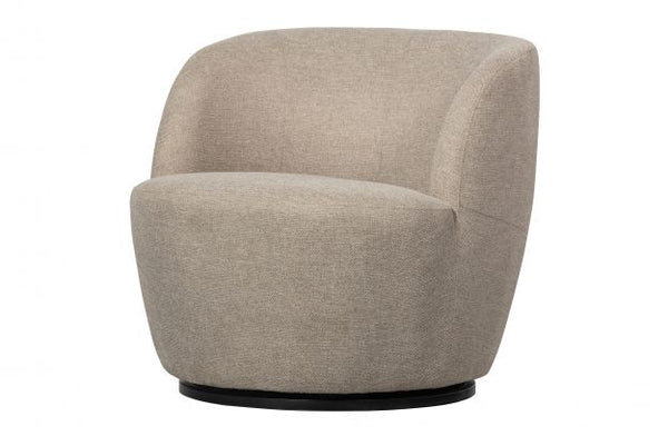 [011373539-Z] SERRA SWIVEL CHAIR WOVEN FABRIC SAND