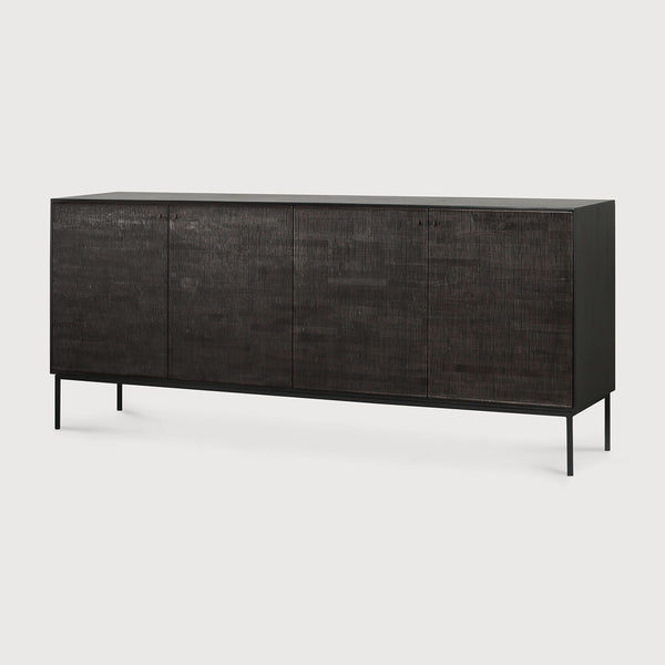 [3512253] Teak Grooves sideboard - 4 doors 202/45/87