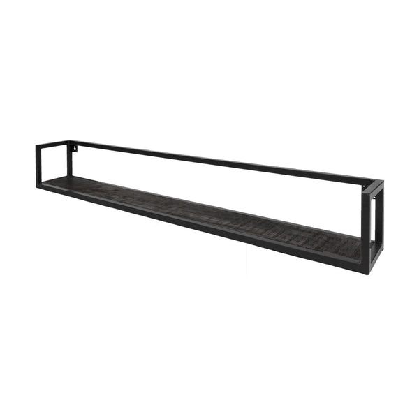 [00414099] Wandplank Vintage Zwart 140 cm