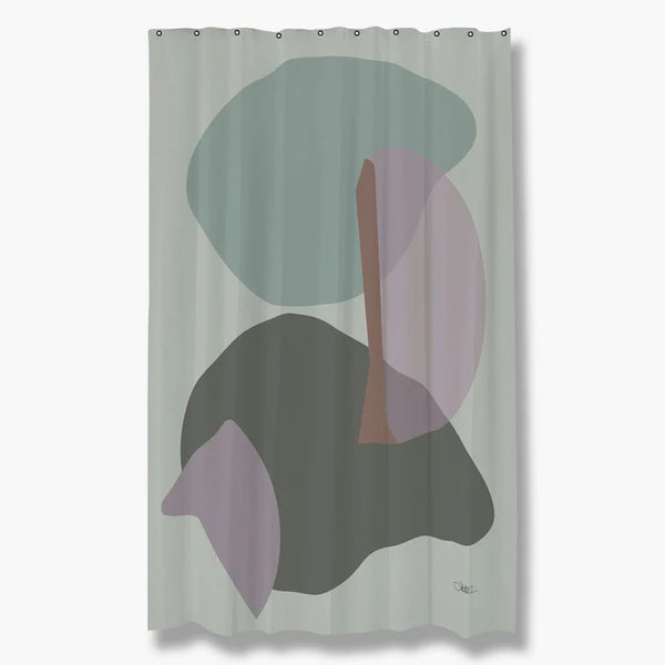 GALLERY showercurtain W150 x L200 cm, Frost green