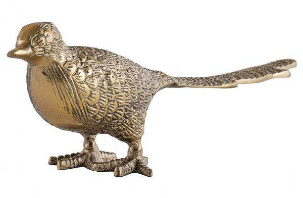 ORNAMENTAL BIRD METAL ANTIQUE BRASS