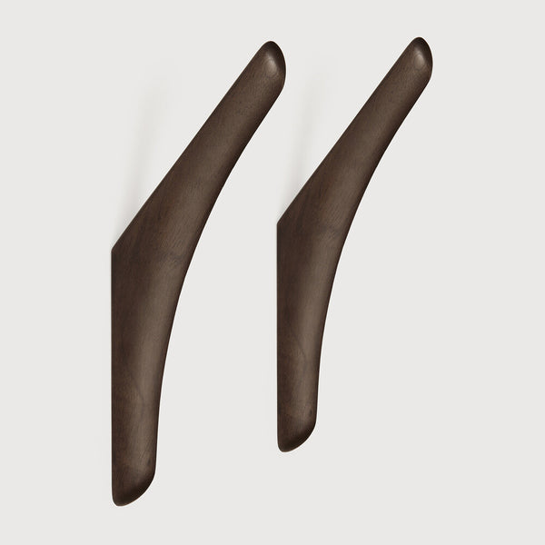 [3529775] PI wall hanger - varnished mahogany - dark brown -
