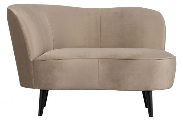 [011340475-KG] SARA LOUNGE ARMCHAIR LEFT VELVET KHAKI
