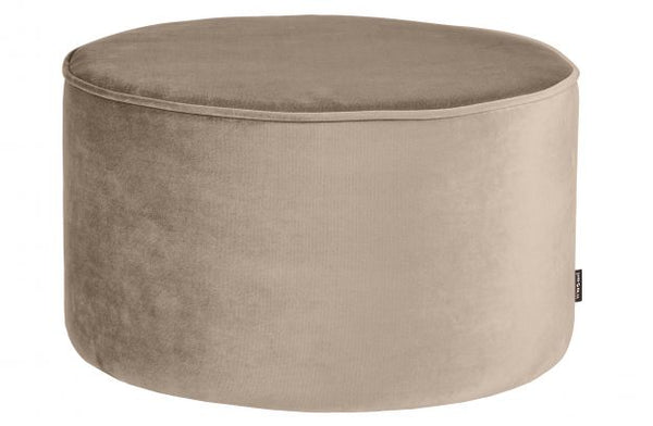 [011350410-KG] SARA POUF LOW VELVET KHAKI