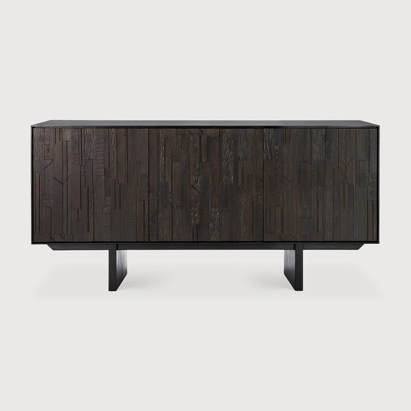 [3510072] Teak Mosaic sideboard - 3 doors