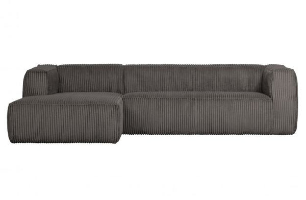[011375689-RE] BEAN CORNER SOFA LEFT GREY - Sérpöntun