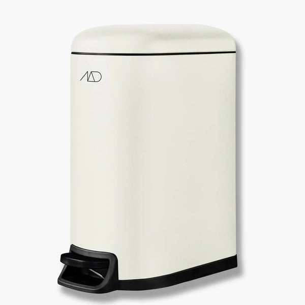 [0190211] WALTHER pedal bin Off white 10 ltr.
