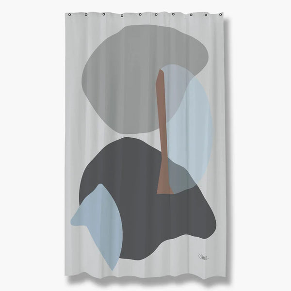 [0190258] GALLERY shower curtain 150x200 light grey