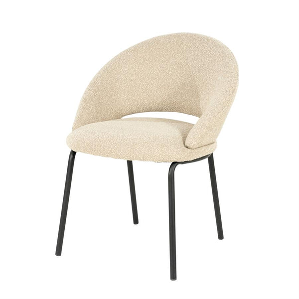 [016260007] Nido borðstofustóll taupe