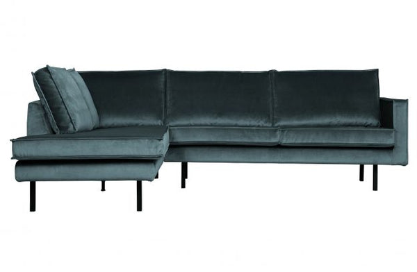 [011800972-198] Rodeo corner sofa left velvet teal