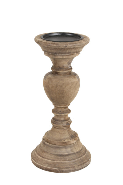 [0126016083] Candle holder Ø13x27 cm RAVENNA woodweather barn