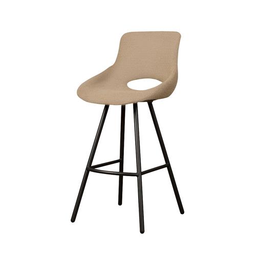 [008AI0181] Campo barchair - fabric Teddy MJ8-3 Light brown