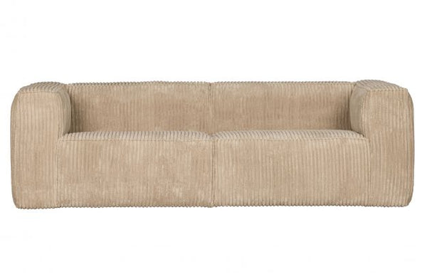 [011373721-RR] BEAN 3,5-SEATER SOFA HEFTY RIBCORD TRAVERTIN