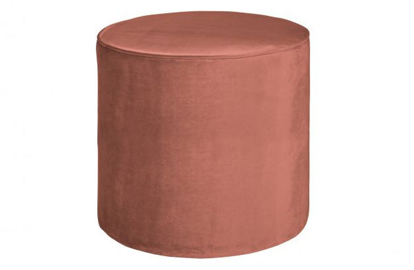 [0110378] Sara pouf high velvet old pink