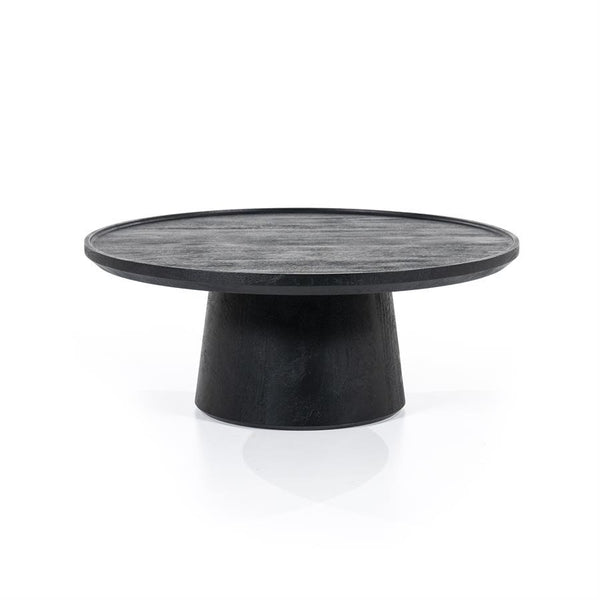 [01595655] Coffee table Ron 80x32 - black