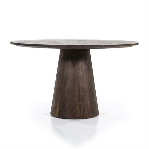 [01595656] Aron borðstofu-borð kringlótt 130x76 - brúnt