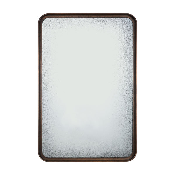 [3520609] Clear Edge wall mirror - medium# aged - mahogany
