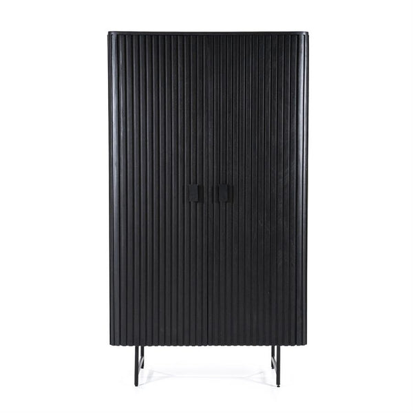 [01595667] Remi Cabinet 2drs - black