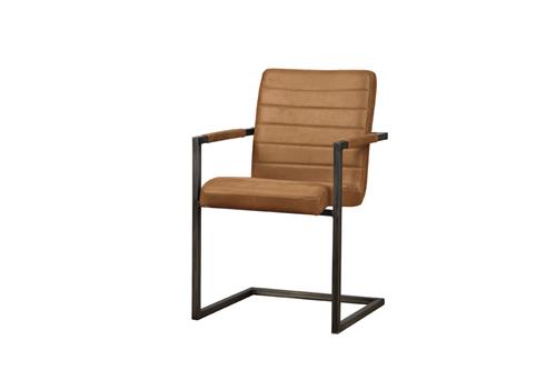 [008NI0123] Rocca armchair - Bull cognac